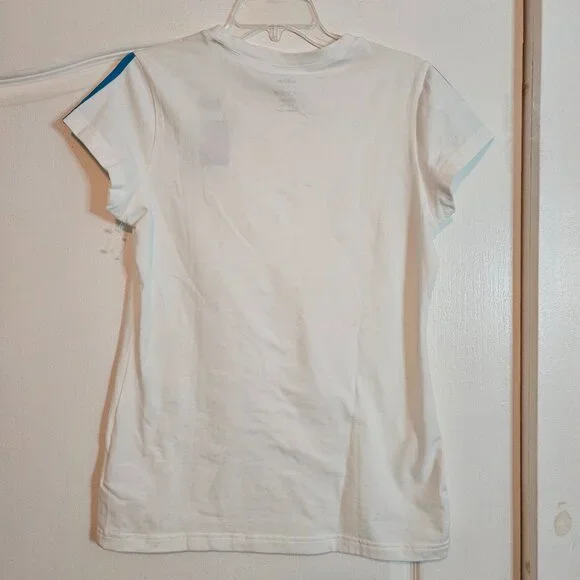 NWT adidas Active Short Sleeve V Neck Womens Training Regular Fit Top Large - Picture 3 of 5